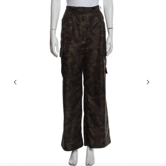 Tibi Tech Camouflage Cargo Stella Pant | Army Green | Size 6 - Picture 2 of 5